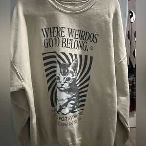 Where Weirdos Belong Oversized Pullover